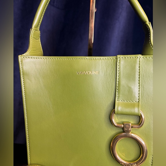 Vavvoune Green Leather Women's Bag - Picture 2 of 14